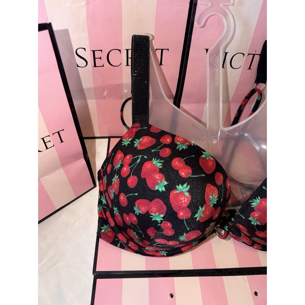 Victorias Secret Bombshell Swim Suit Shine Strap 34D Medium Bottoms - Picture 5 of 5